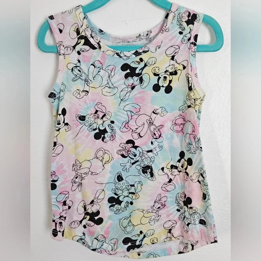 Tie Dye mickey mouse graphic tank top size‎ XS 4/5 NWOT